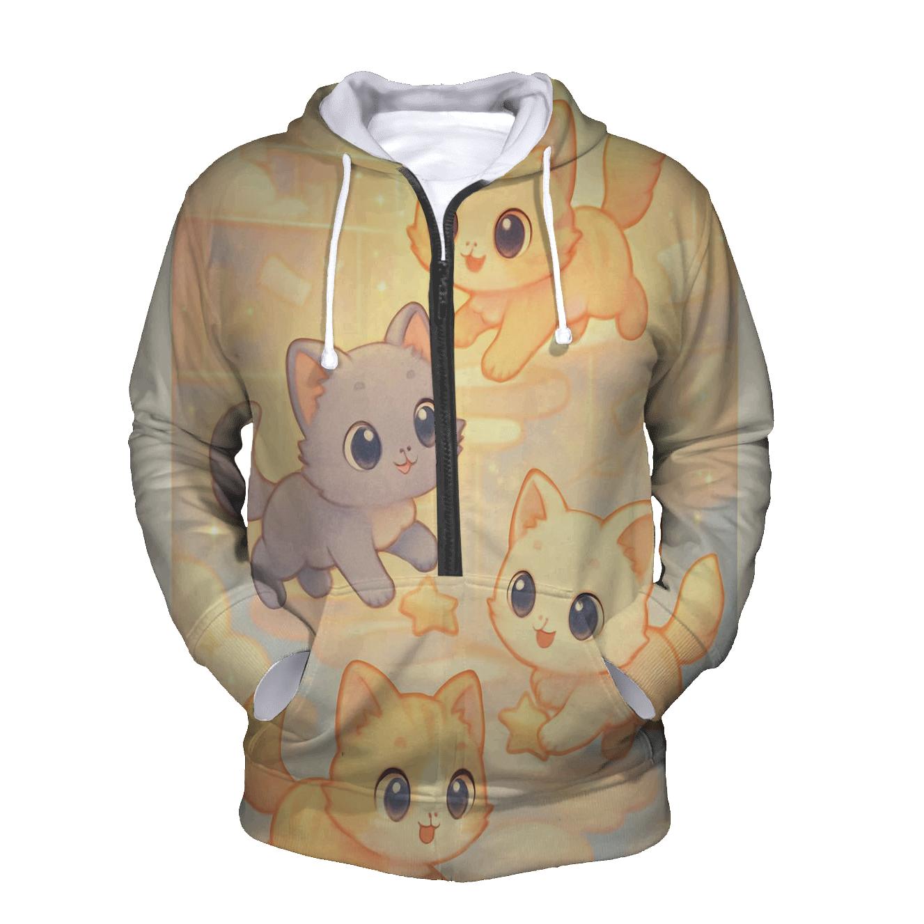 Sunrise Cloud Library Kittens custom hoodies