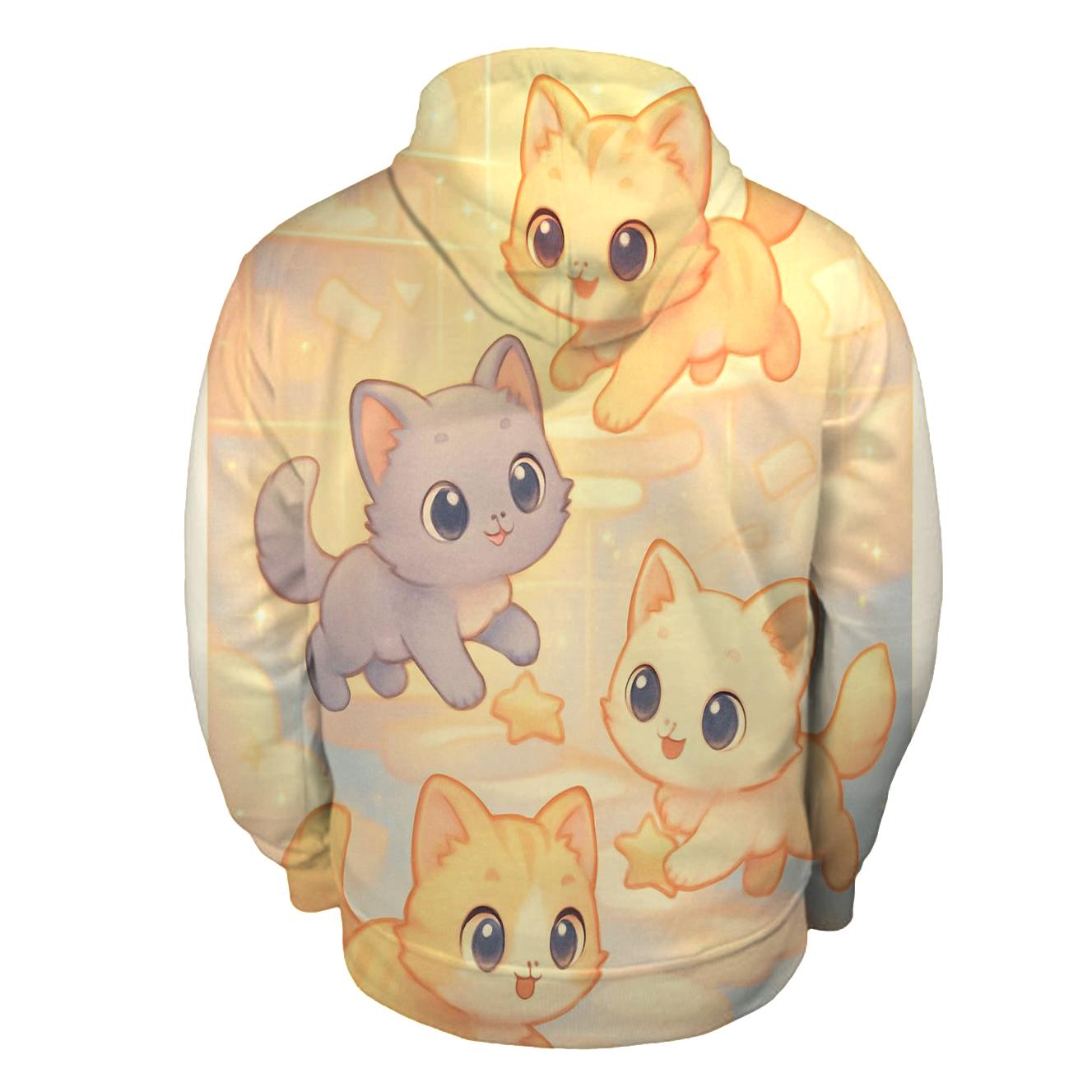 Sunrise Cloud Library Kittens custom hoodies