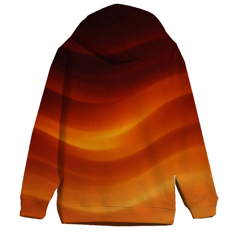 Molten Amber Drift custom hoodies