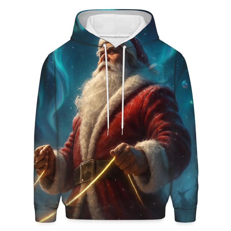 Aurora Sleigh Captain Santa printed hoodies