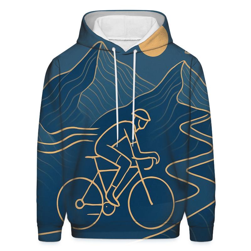 Mountain Linework Cycling Ascent custom hoodies