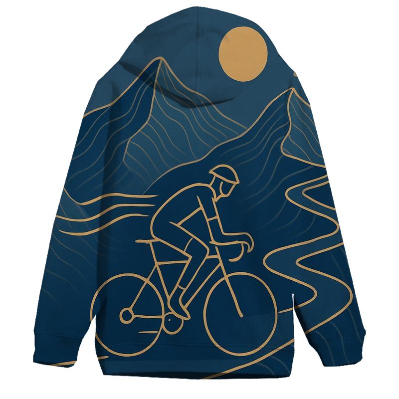 Mountain Linework Cycling Ascent custom hoodies