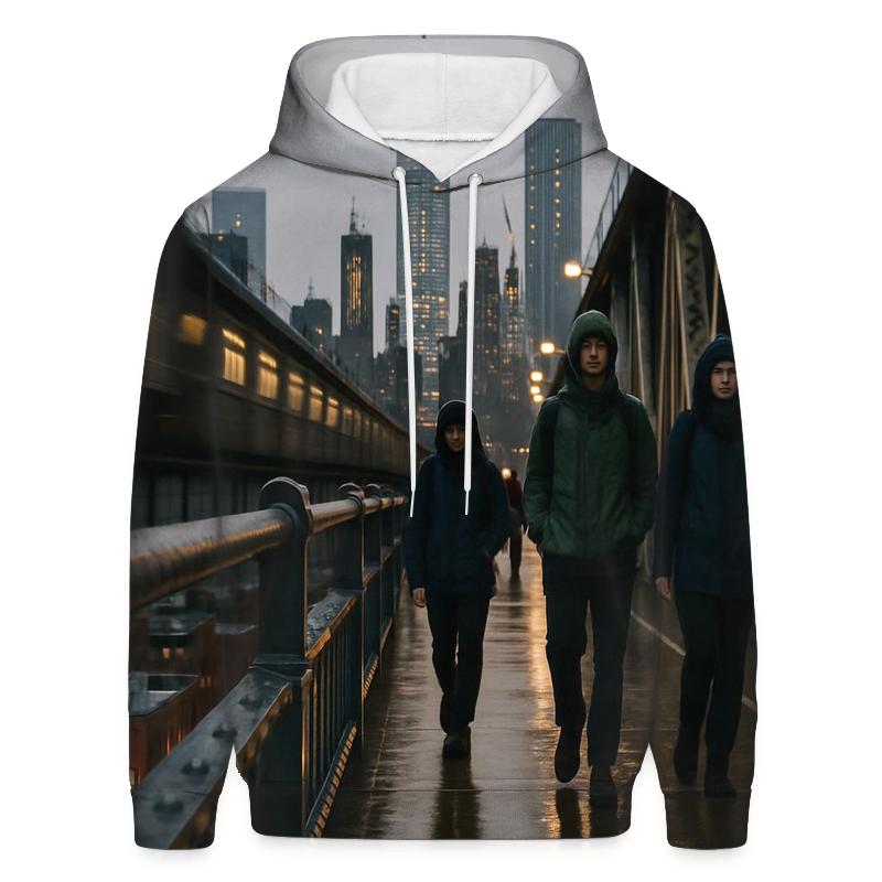 After The Rain From The Manhattan Bridge Walkway graphic hoodies