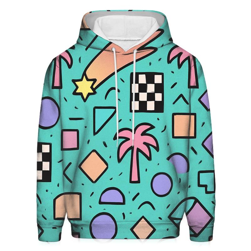 Memphis Comet Mall Pattern designer hoodies