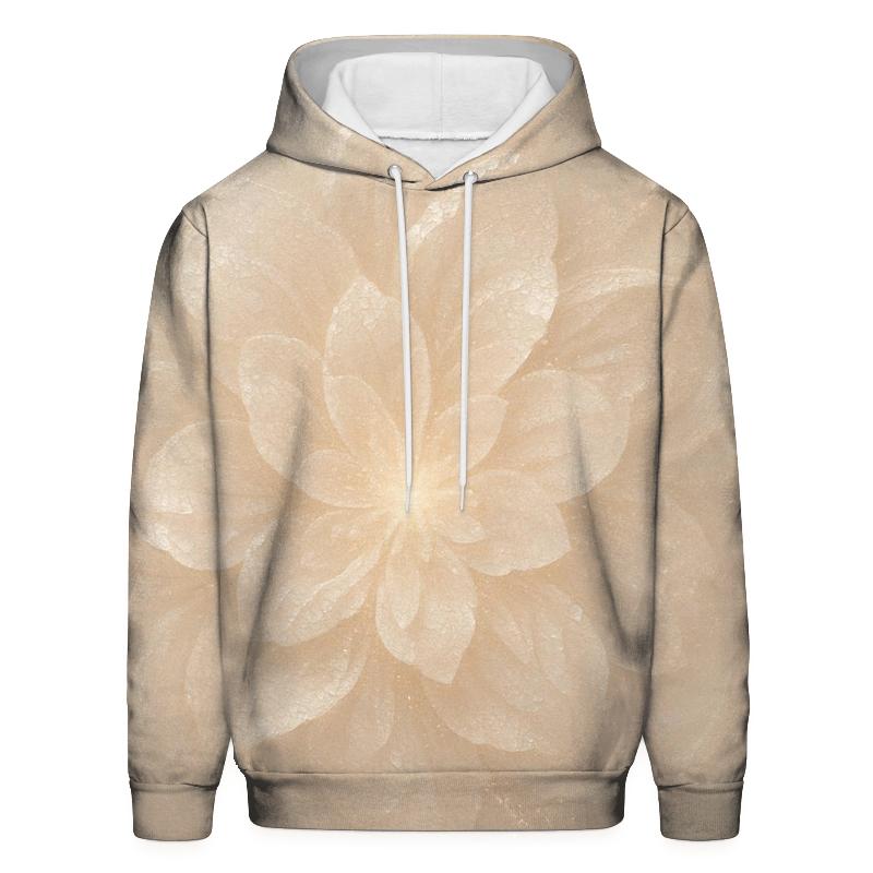Champagne Sequin Nebula Bloom designer hoodies