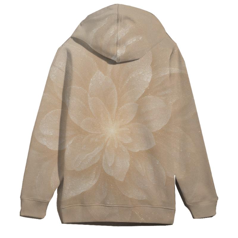Champagne Sequin Nebula Bloom designer hoodies