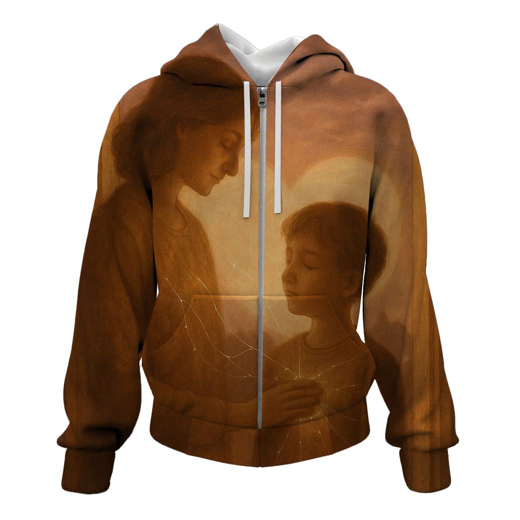 The Heart As Home A Mother Who Teaches Belonging zip-up hoodies