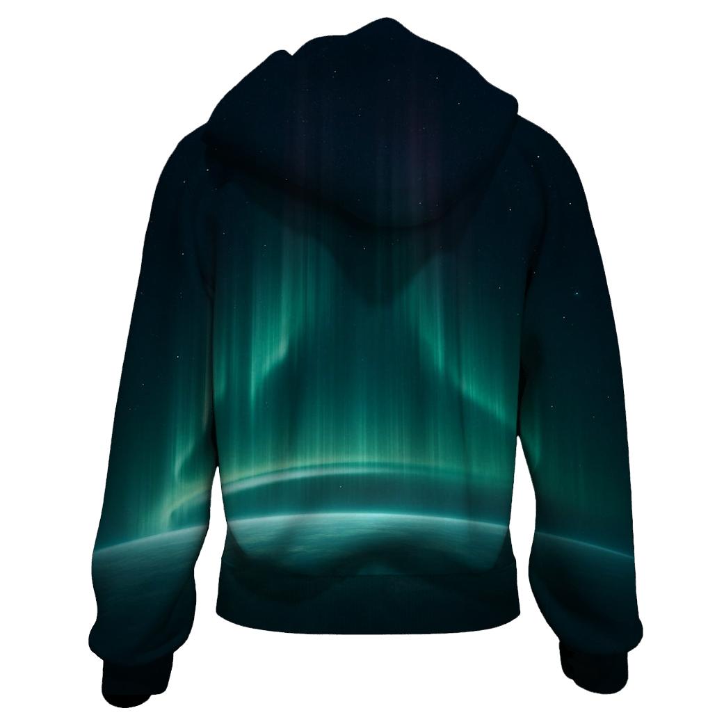 Aurora Oval Over Ice Limb graphic hoodies