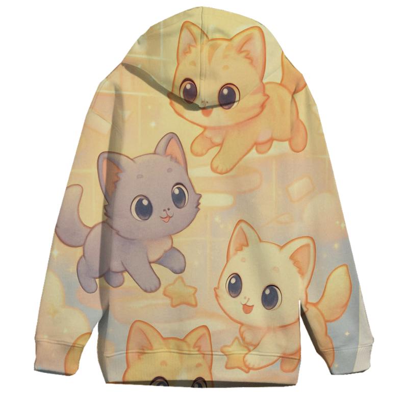Sunrise Cloud Library Kittens hoodie trends