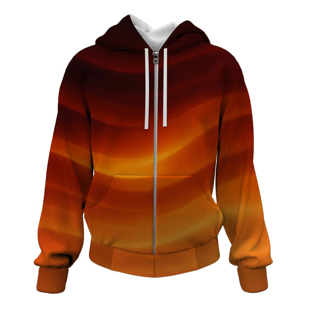 Molten Amber Drift printed hoodies