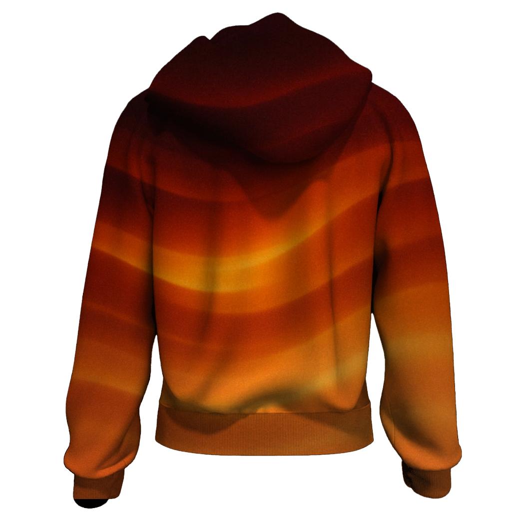 Molten Amber Drift printed hoodies