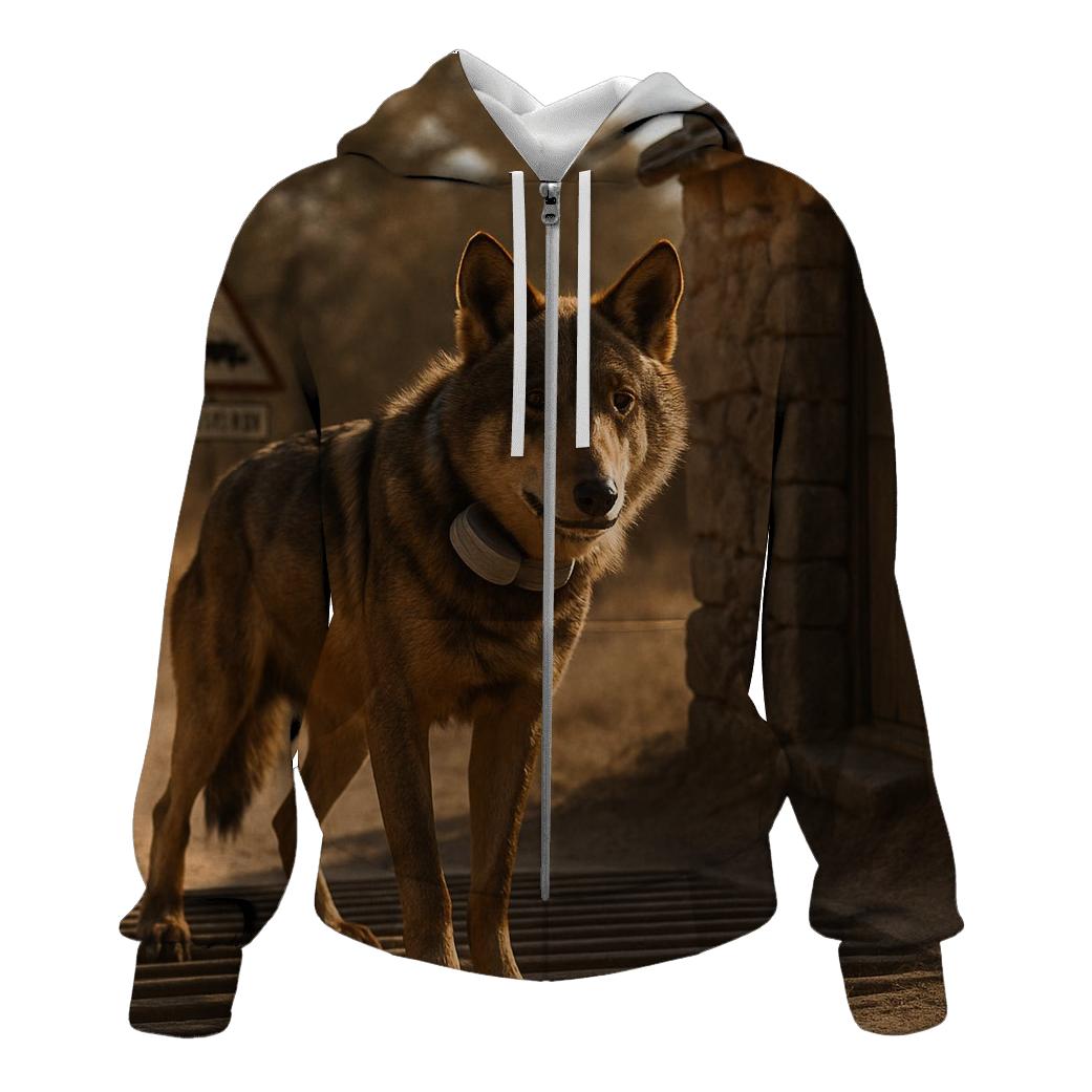 Iberian Wolf Research Collar Checkpoint hoodie styles