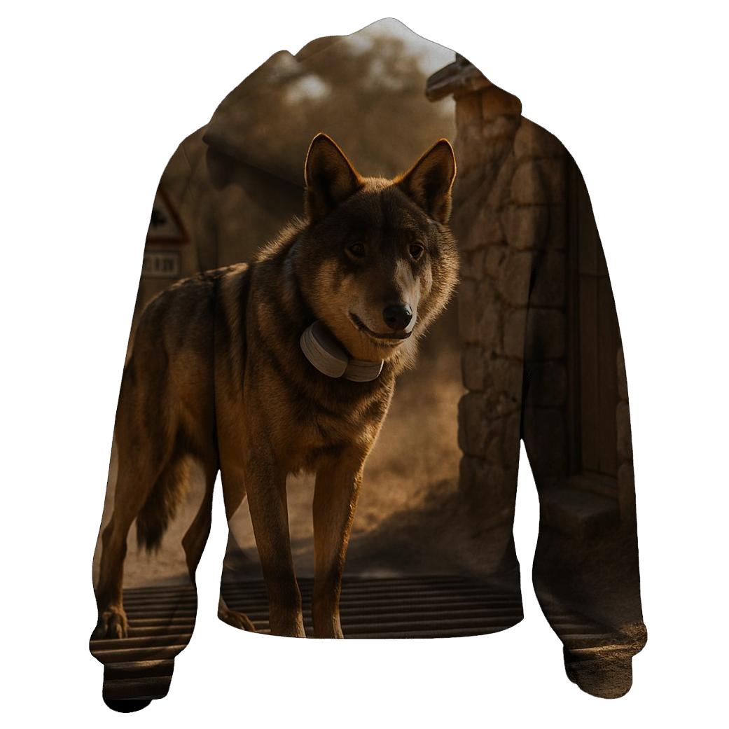 Iberian Wolf Research Collar Checkpoint hoodie styles