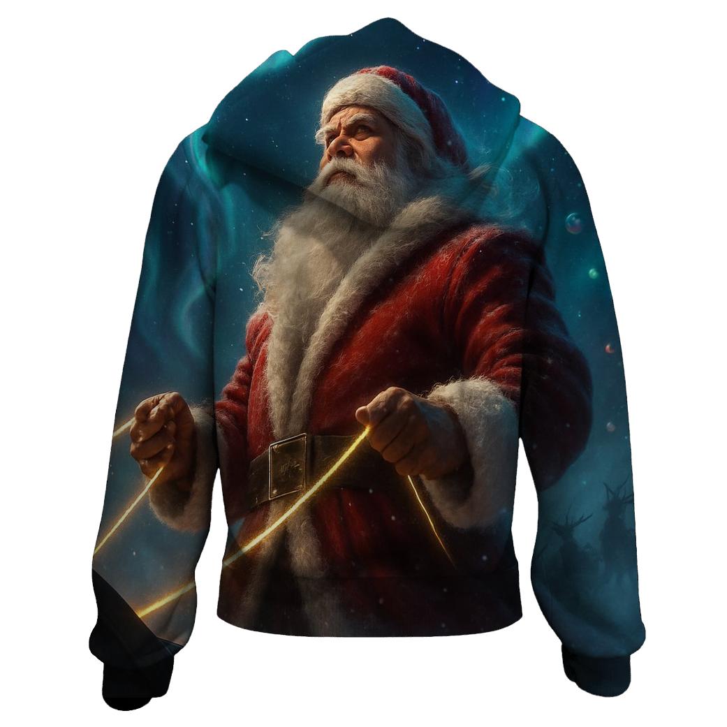 Aurora Sleigh Captain Santa printed hoodies