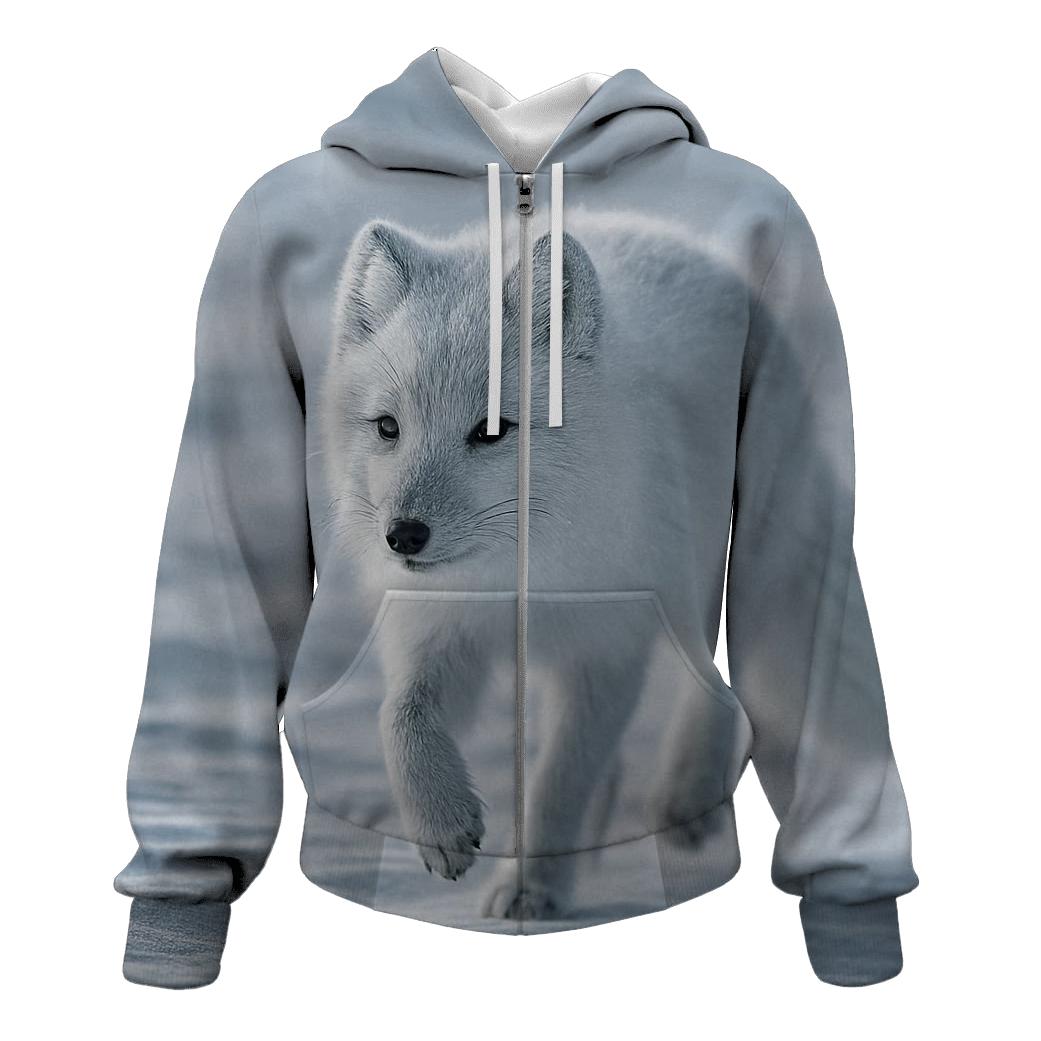 Frostline Patrol Arctic Fox hoodie designs