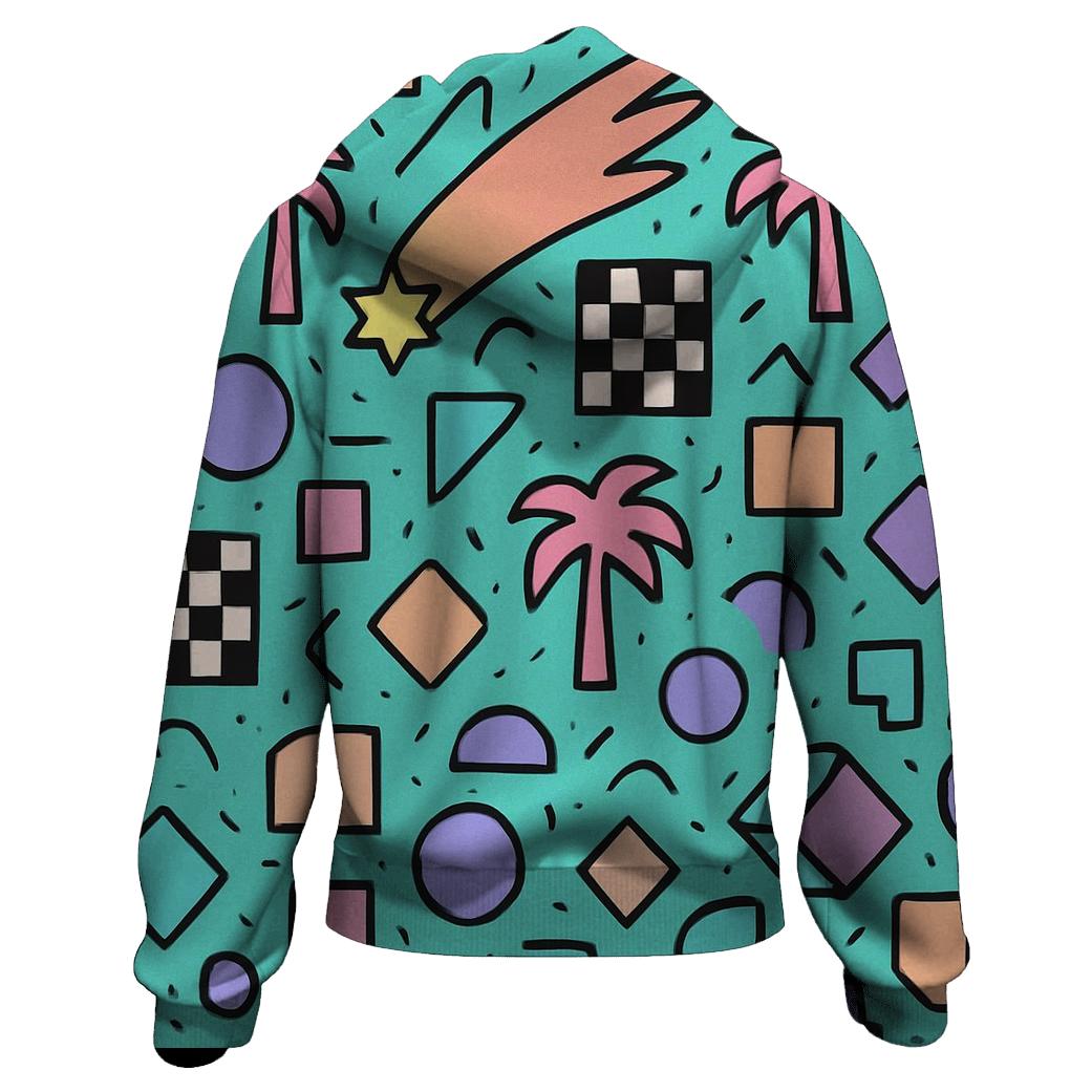 Memphis Comet Mall Pattern hoodies fashion