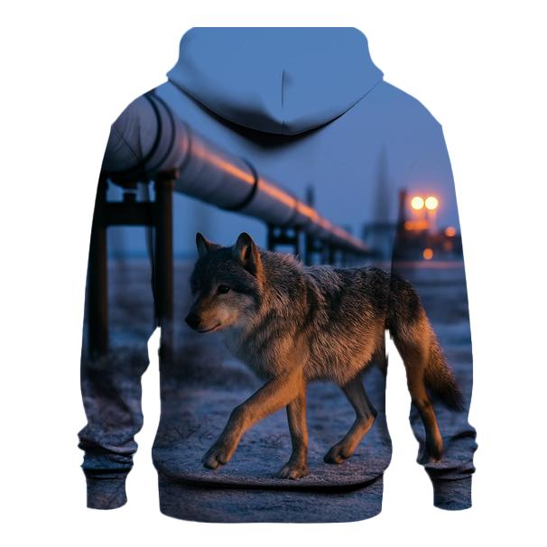 Arctic Pipeline Shadow Wolf premium hoodies