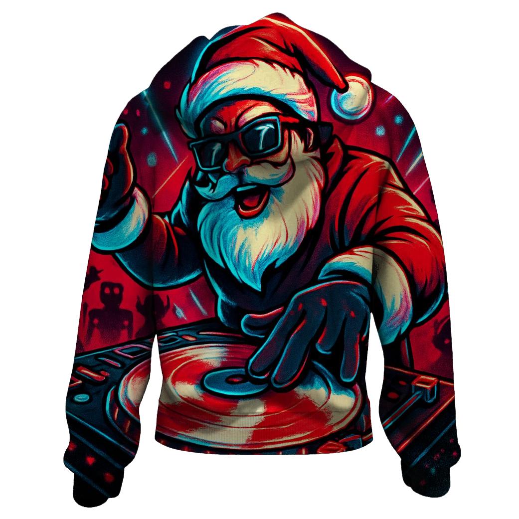 North Pole Vinyl Night Santa hoodie styles