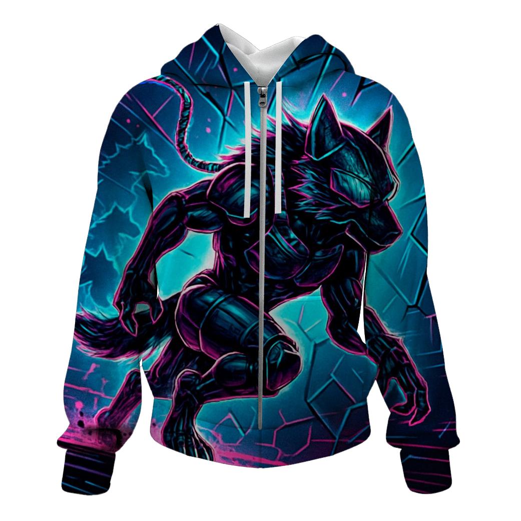 Neon Rift Pack Runner premium hoodies