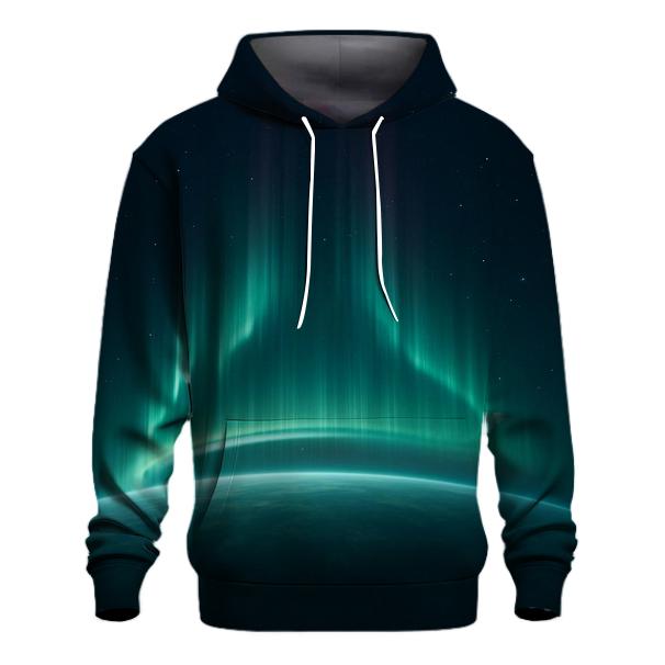 Aurora Oval Over Ice Limb embroidered hoodies