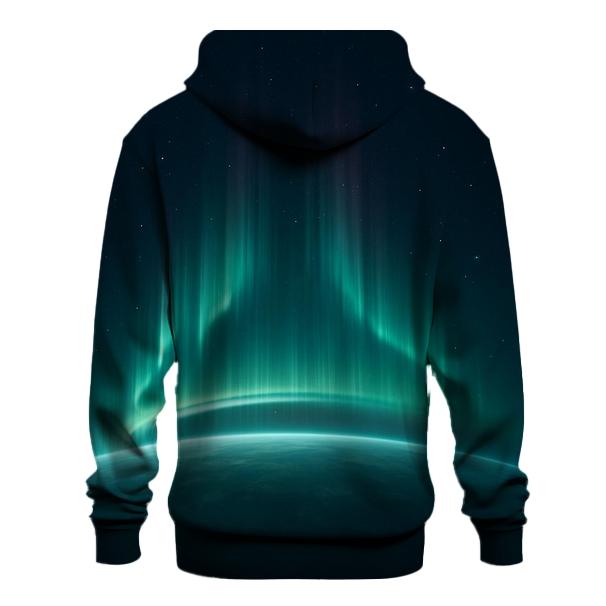 Aurora Oval Over Ice Limb embroidered hoodies