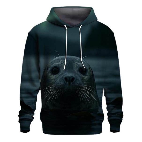 Aurora Surfacing Silent Harbor Seal zip-up hoodies