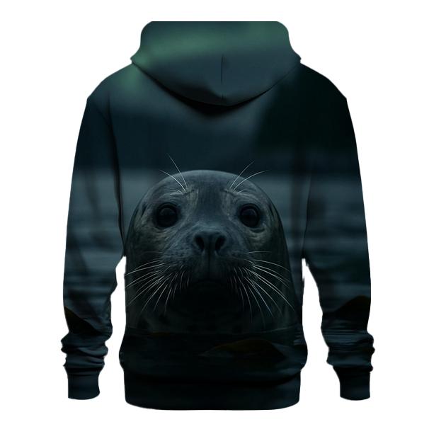 Aurora Surfacing Silent Harbor Seal zip-up hoodies