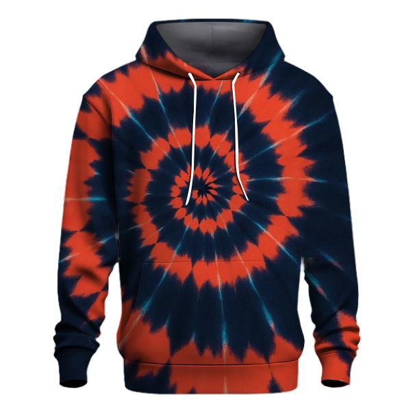 Nebula Spiral Over Dye Whorl zip-up hoodies
