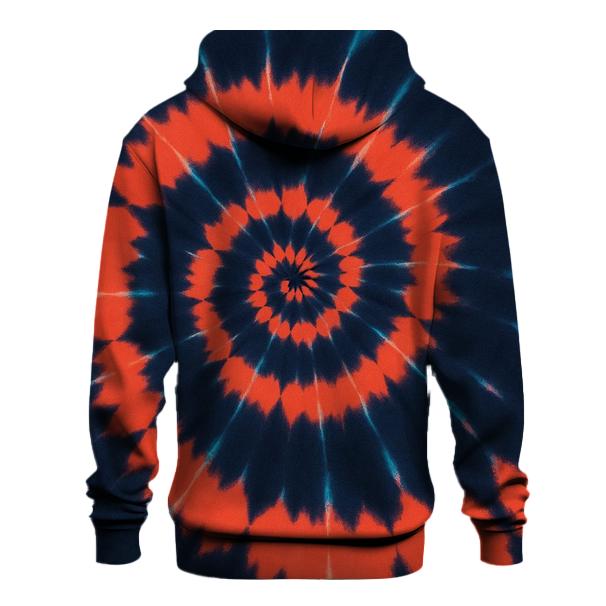 Nebula Spiral Over Dye Whorl zip-up hoodies
