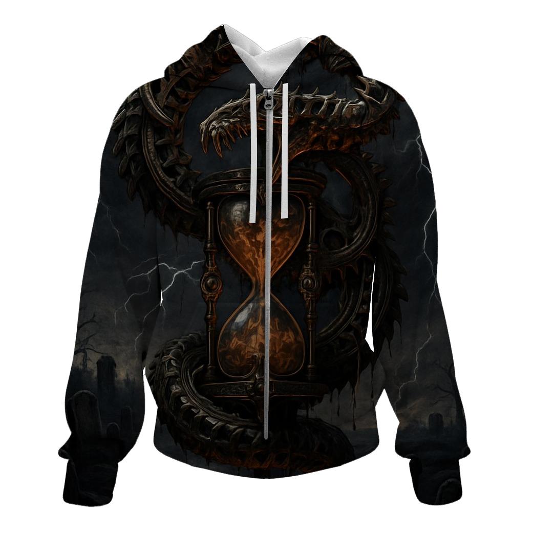 Clockwork Ossuary Leviathan zip-up hoodies