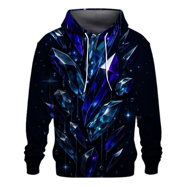Midnight Prism Cascade embroidered hoodies