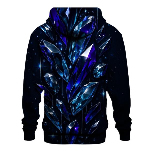Midnight Prism Cascade embroidered hoodies