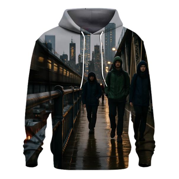 After The Rain From The Manhattan Bridge Walkway custom hoodies