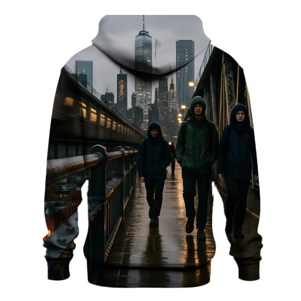 After The Rain From The Manhattan Bridge Walkway custom hoodies