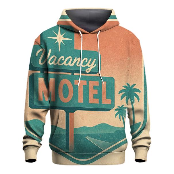 Classic 1950s Motel Vacancy Neon Badge designer hoodies