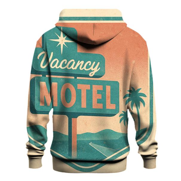 Classic 1950s Motel Vacancy Neon Badge designer hoodies