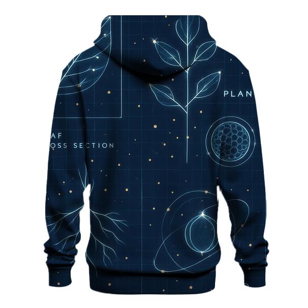 Cosmic Botanical Blueprint Atlas hoodie designs