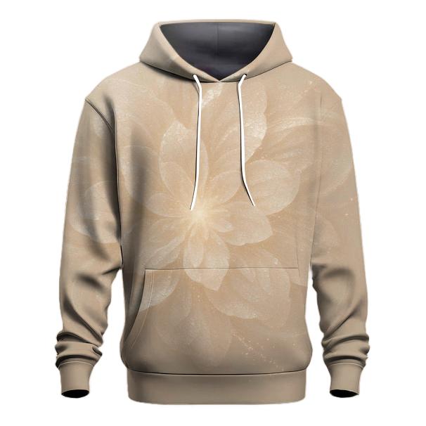 Champagne Sequin Nebula Bloom graphic hoodies