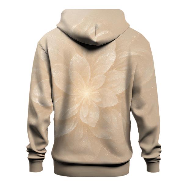 Champagne Sequin Nebula Bloom graphic hoodies