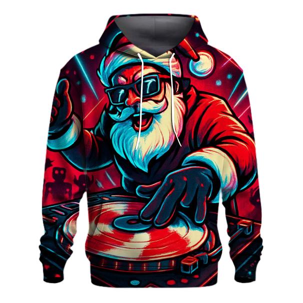 North Pole Vinyl Night Santa designer hoodies