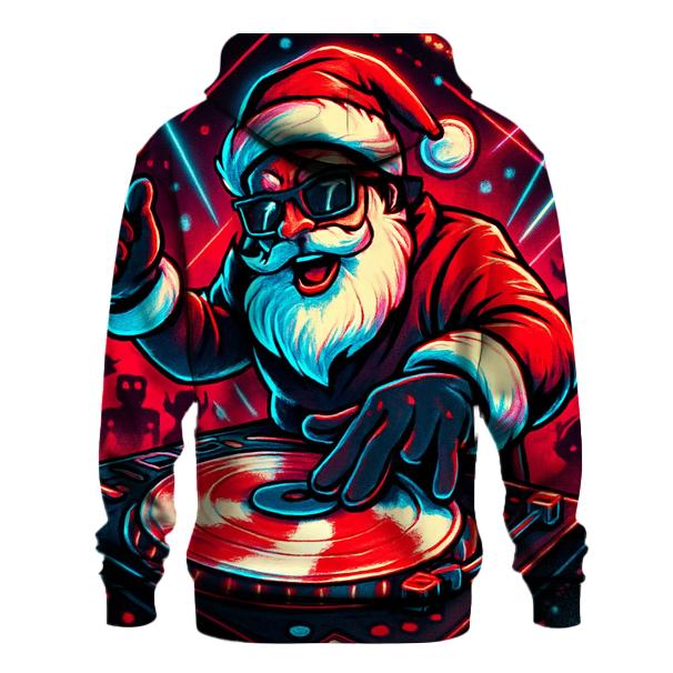 North Pole Vinyl Night Santa designer hoodies