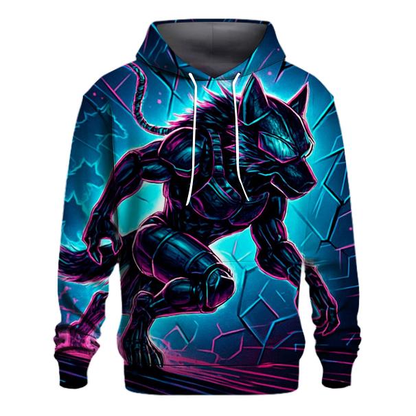 Neon Rift Pack Runner graphic hoodies
