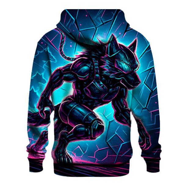 Neon Rift Pack Runner graphic hoodies