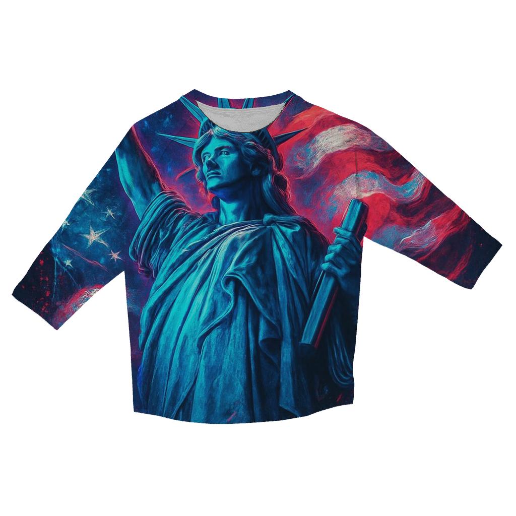 Neon Liberty Wavefront stylish quarter sleeve tops