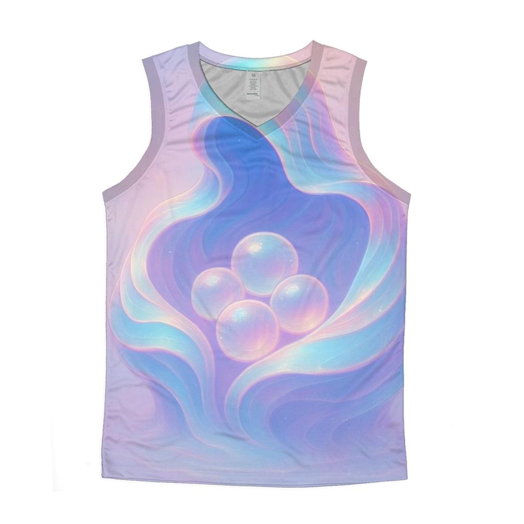 Prismatic Tidekeeper graphic print tank tops