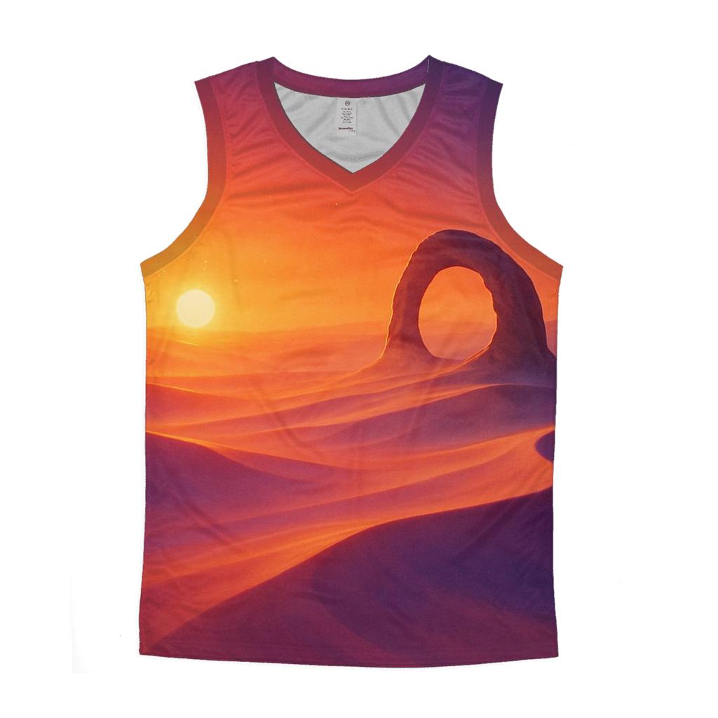 Ember Mirage Over Glass Dunes designer workout tanks