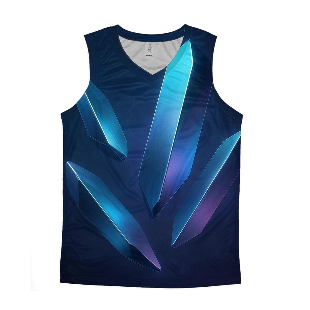 Chromatic Drift Monoliths cotton sleeveless tops
