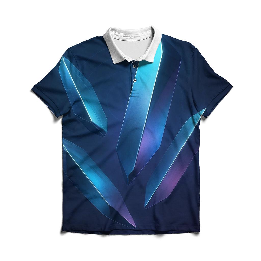 Chromatic Drift Monoliths designer slim fit polos