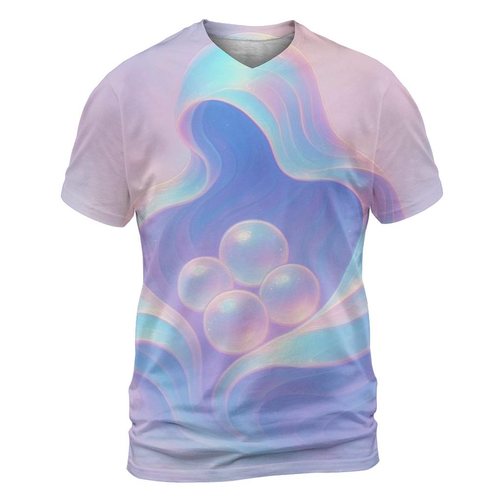 Prismatic Tidekeeper statement graphic shirts
