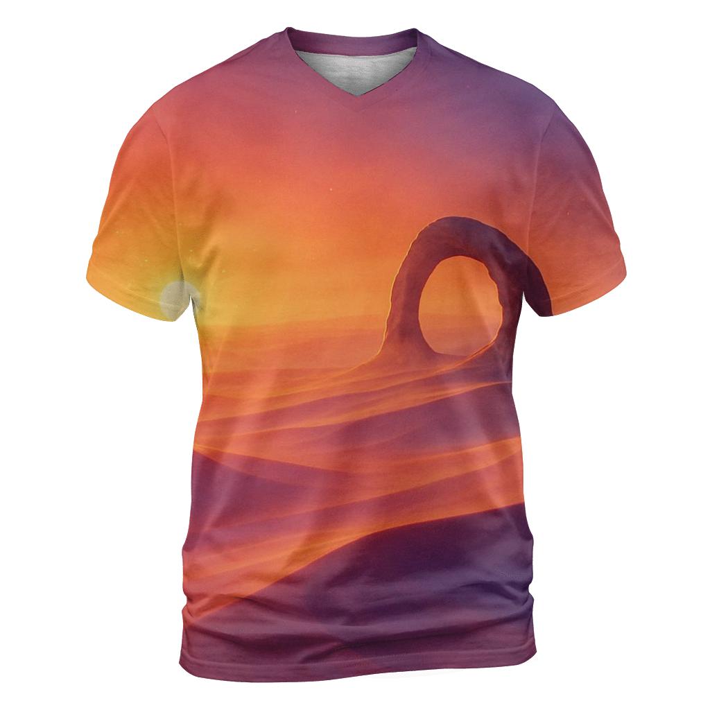 Ember Mirage Over Glass Dunes creative print fashion shirts